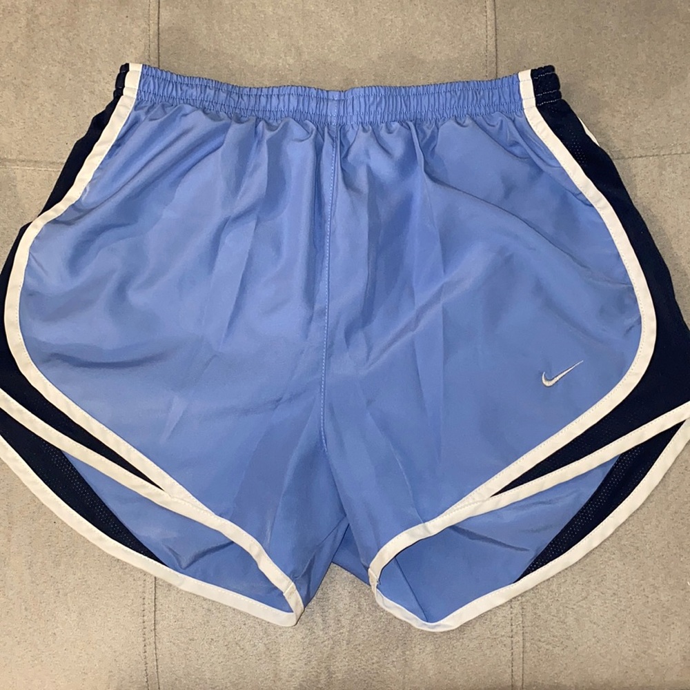 Carolina blue Nike dri-fit athletic shorts